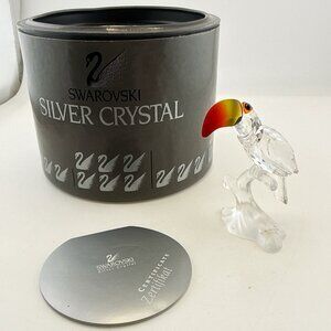 Swarovski Toucan Tropical Bird Crystal Figurine 3.25"  w/ Box 7621 Colorful